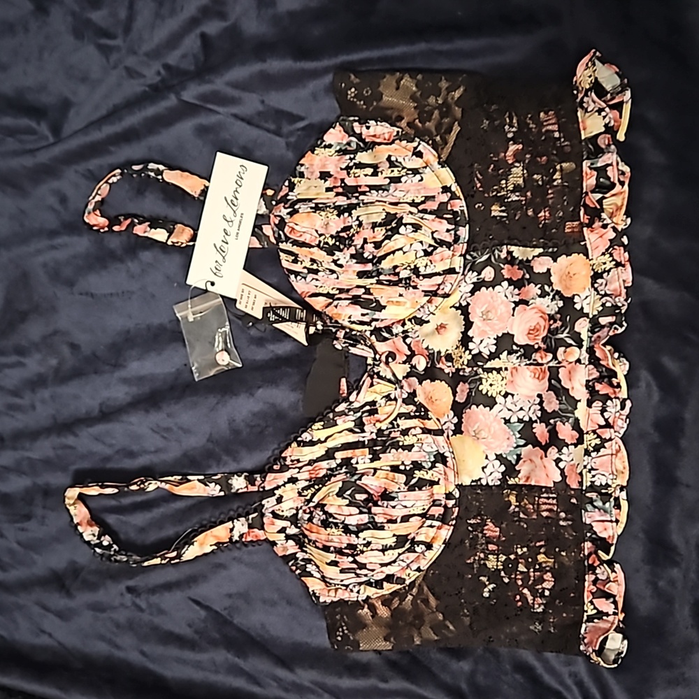 For Love & Lemons bustier/crop top
